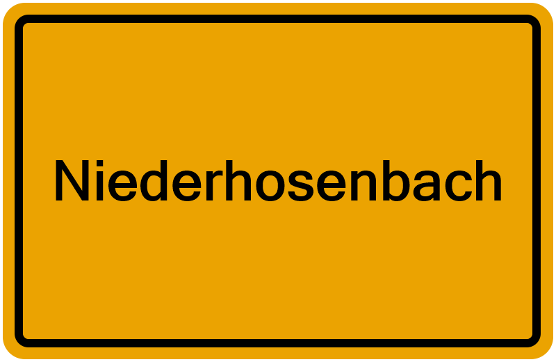 Handelsregisterauszug Niederhosenbach