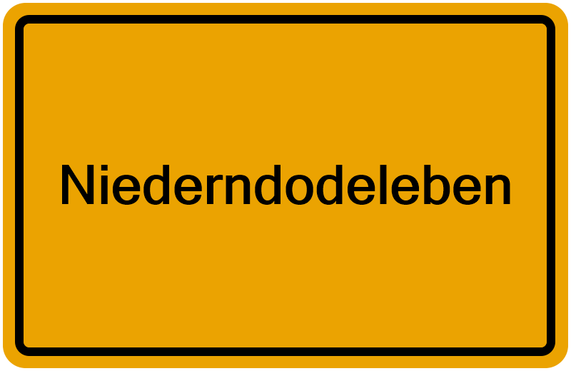 Handelsregisterauszug Niederndodeleben