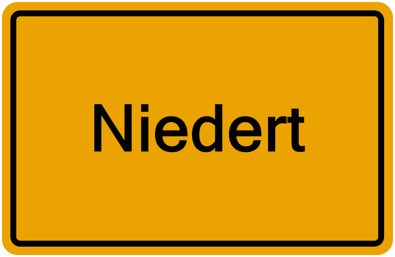 Handelsregisterauszug Niedert