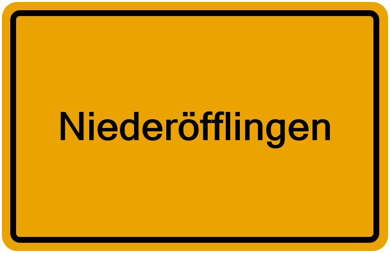 Handelsregisterauszug Niederöfflingen