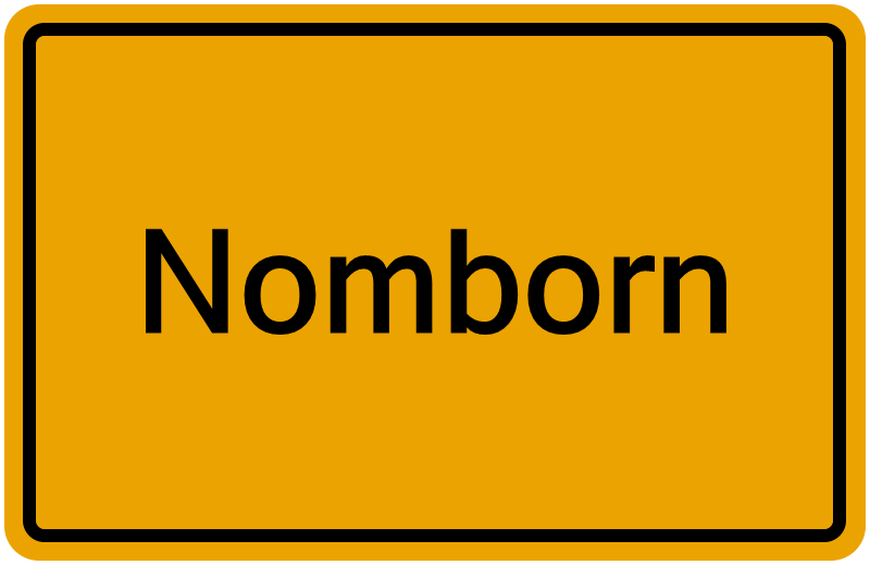 Handelsregisterauszug Nomborn