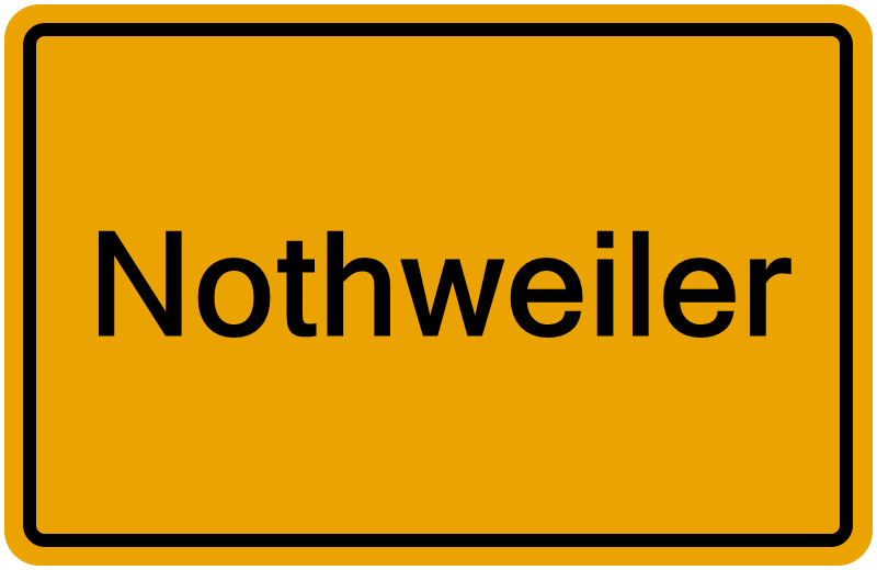 Handelsregisterauszug Nothweiler