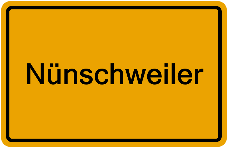 Handelsregisterauszug Nünschweiler