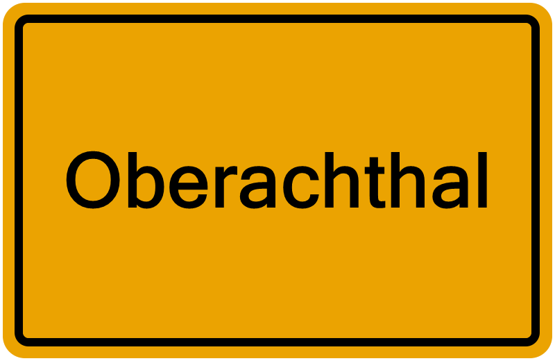 Handelsregisterauszug Oberachthal