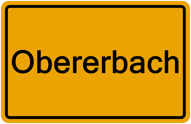 Handelsregisterauszug Obererbach