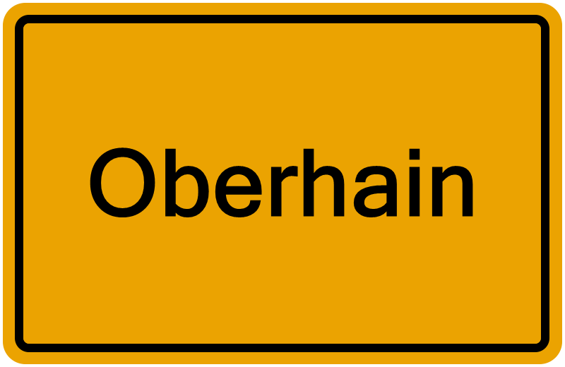 Handelsregisterauszug Oberhain