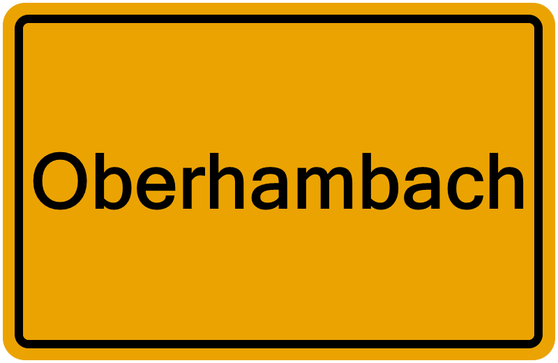 Handelsregisterauszug Oberhambach