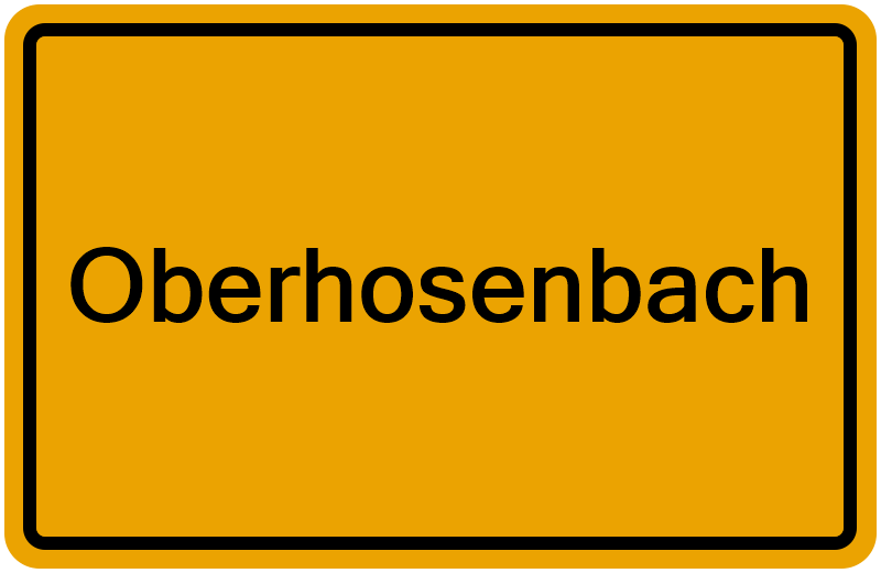 Handelsregisterauszug Oberhosenbach