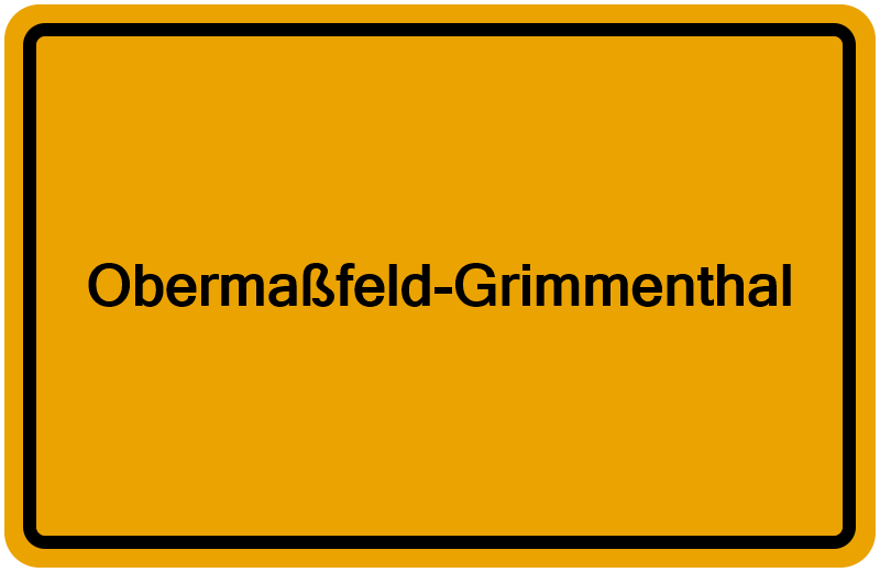 Handelsregisterauszug Obermaßfeld-Grimmenthal