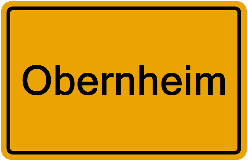 Handelsregisterauszug Obernheim