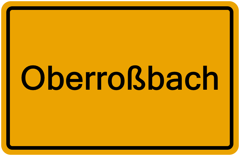 Handelsregisterauszug Oberroßbach