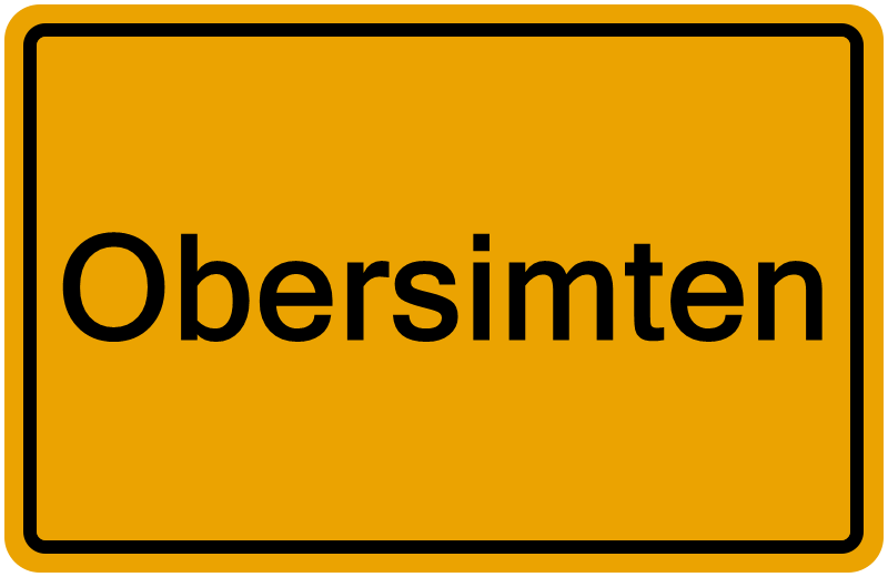 Handelsregisterauszug Obersimten