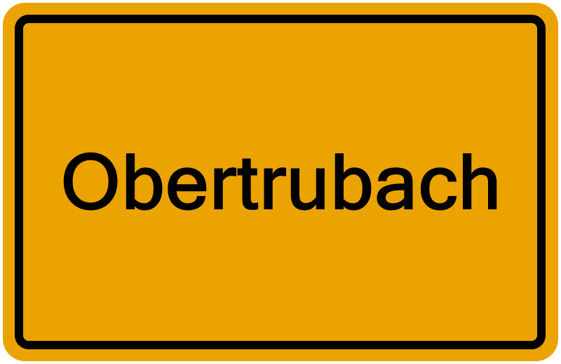 Handelsregisterauszug Obertrubach