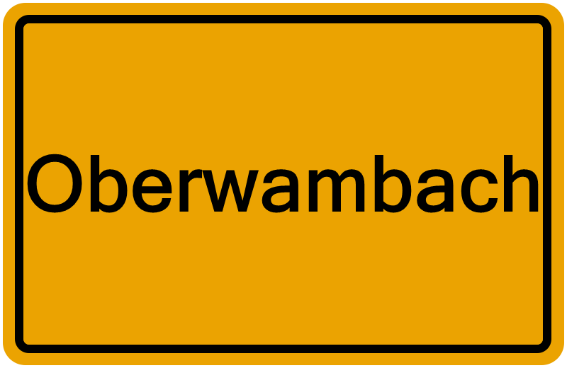Handelsregisterauszug Oberwambach