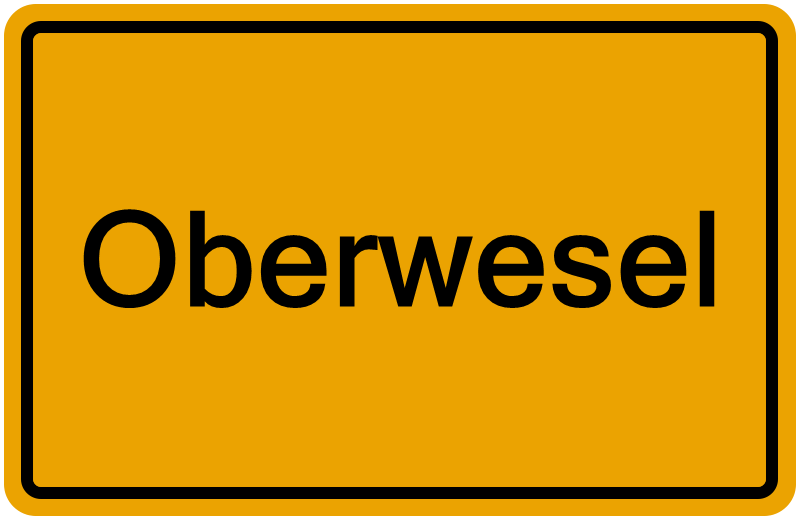 Handelsregisterauszug Oberwesel