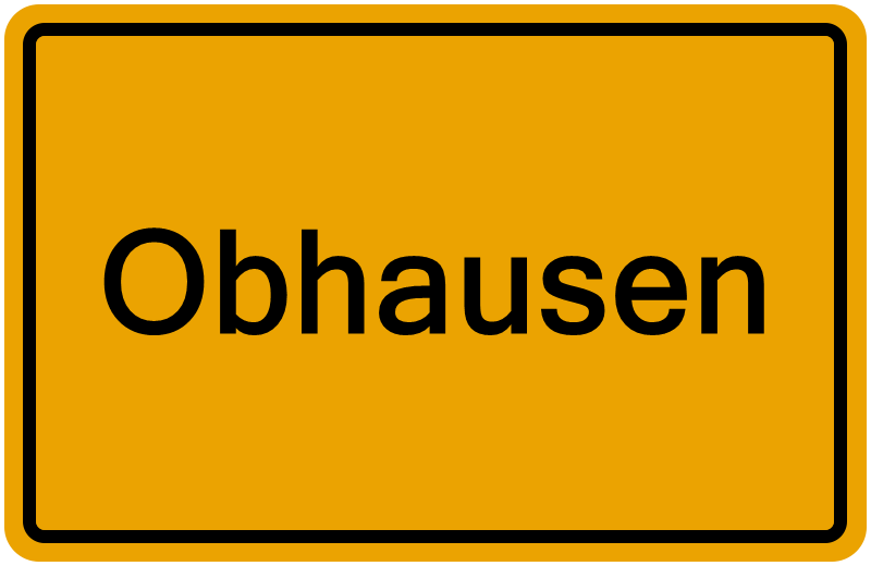 Handelsregisterauszug Obhausen