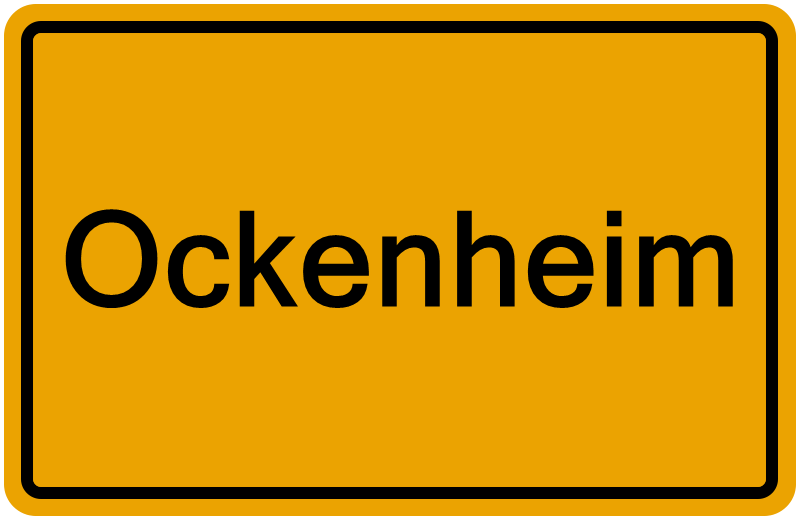 Handelsregisterauszug Ockenheim