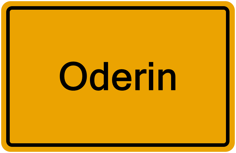 Handelsregisterauszug Oderin