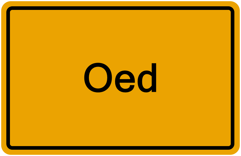 Handelsregisterauszug Oed