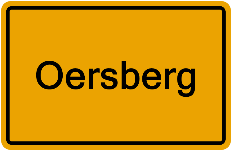 Handelsregisterauszug Oersberg