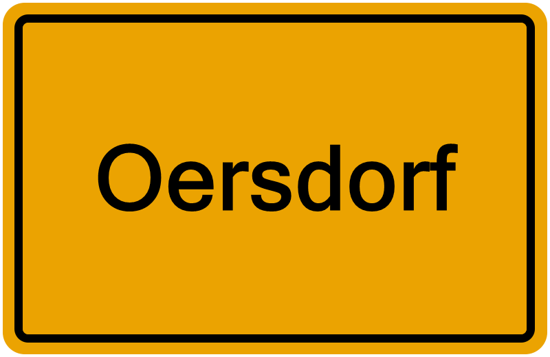 Handelsregisterauszug Oersdorf