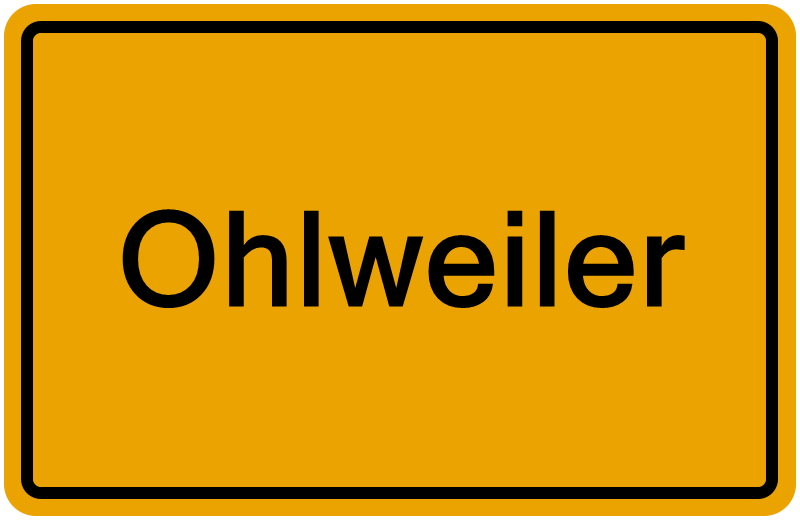 Handelsregisterauszug Ohlweiler