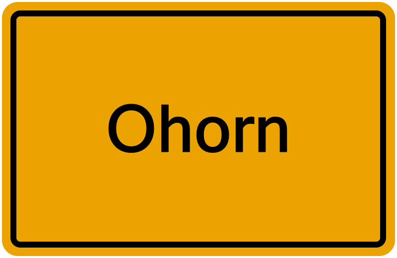 Handelsregisterauszug Ohorn