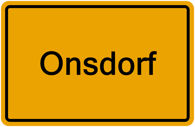 Handelsregisterauszug Onsdorf