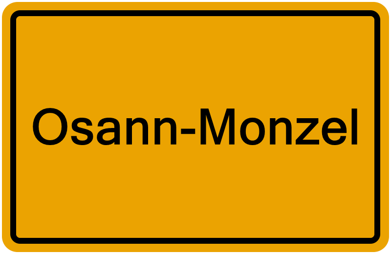 Handelsregisterauszug Osann-Monzel