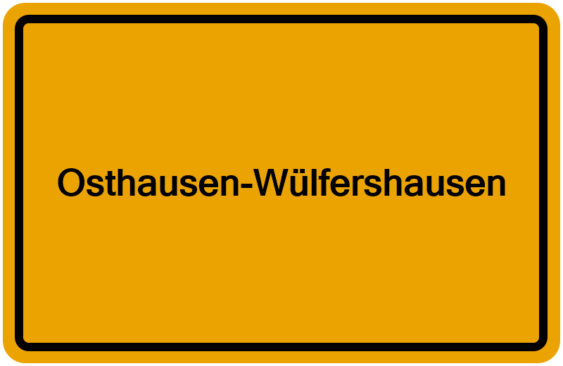 Handelsregisterauszug Osthausen-Wülfershausen