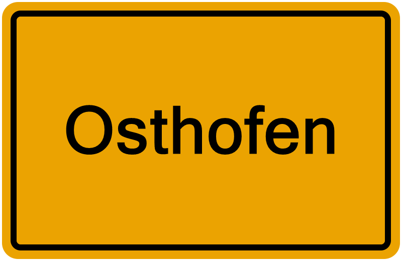 Handelsregisterauszug Osthofen