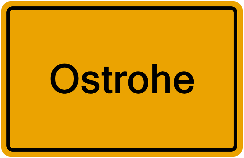 Handelsregisterauszug Ostrohe