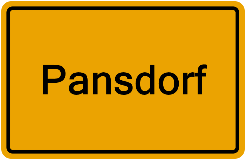 Handelsregisterauszug Pansdorf