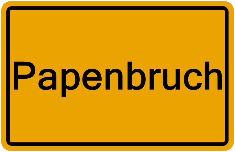 Handelsregisterauszug Papenbruch