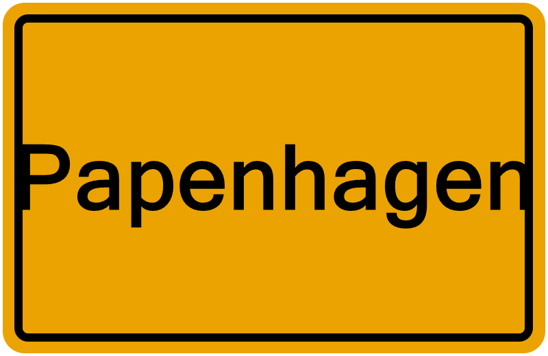 Handelsregisterauszug Papenhagen