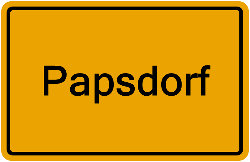 Handelsregisterauszug Papsdorf