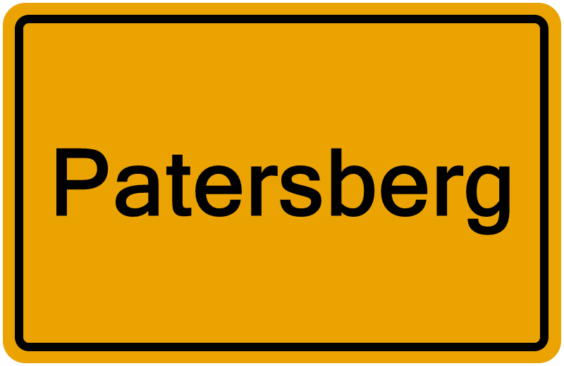 Handelsregisterauszug Patersberg