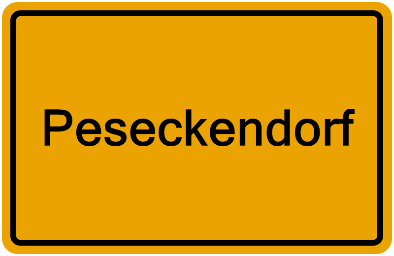 Handelsregisterauszug Peseckendorf