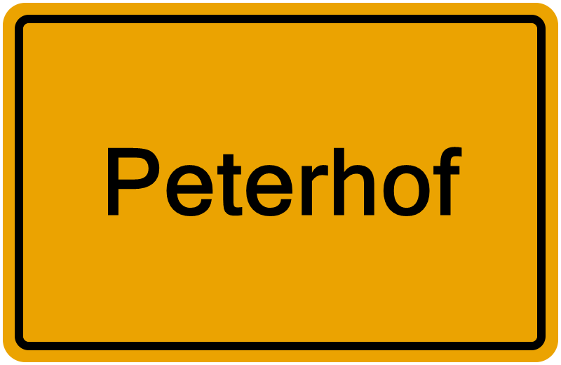 Handelsregisterauszug Peterhof