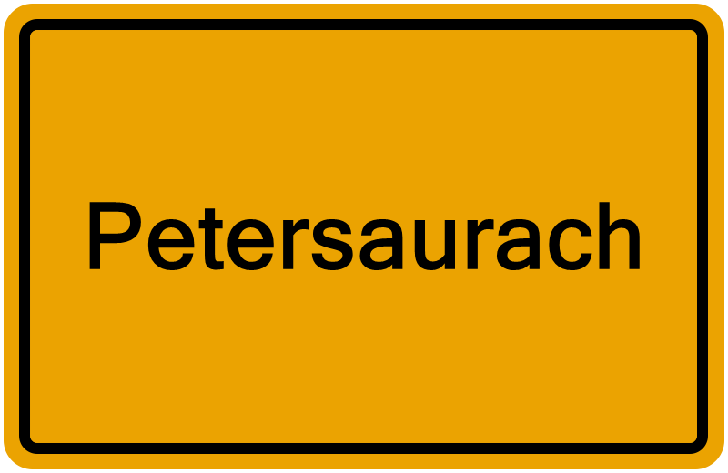 Handelsregisterauszug Petersaurach
