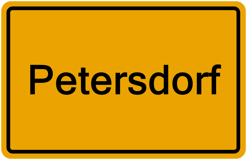 Handelsregisterauszug Petersdorf