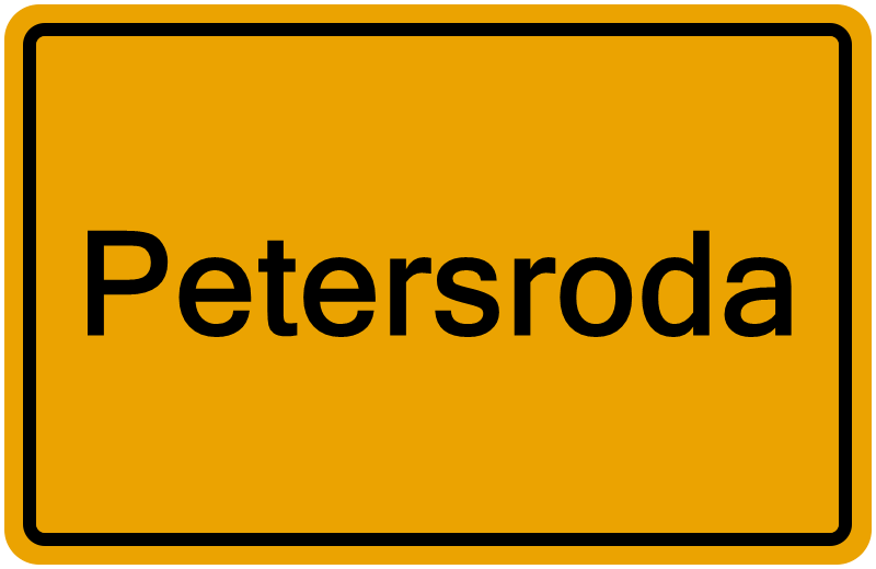 Handelsregisterauszug Petersroda
