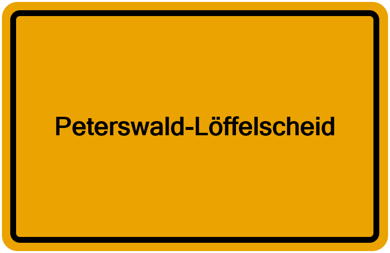 Handelsregisterauszug Peterswald-Löffelscheid