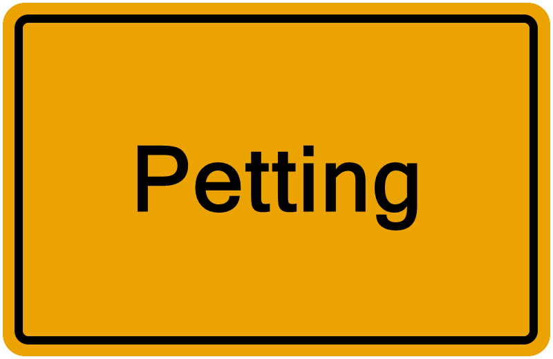 Handelsregisterauszug Petting