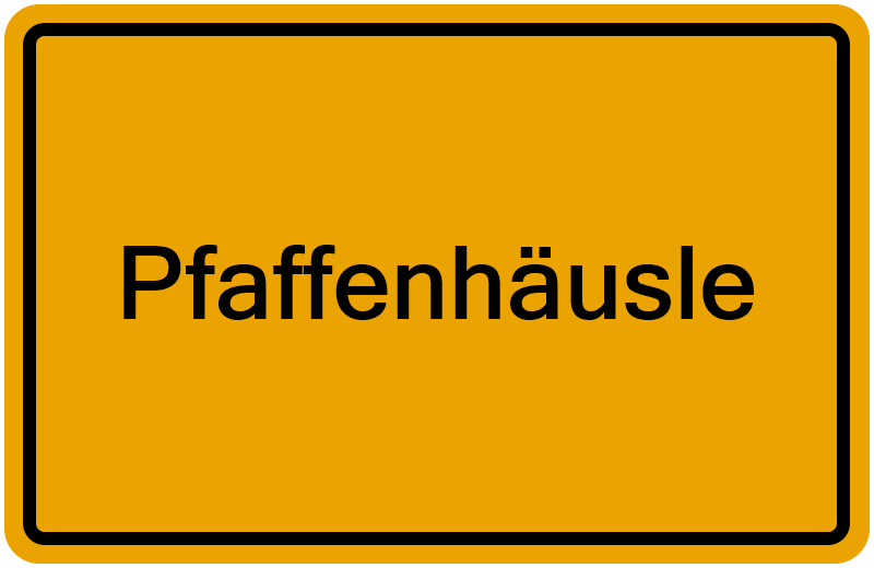Handelsregisterauszug Pfaffenhäusle