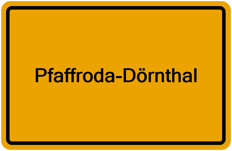 Handelsregisterauszug Pfaffroda-Dörnthal