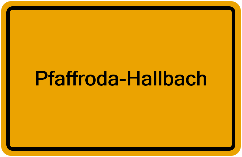 Handelsregisterauszug Pfaffroda-Hallbach