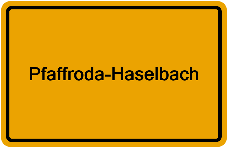Handelsregisterauszug Pfaffroda-Haselbach
