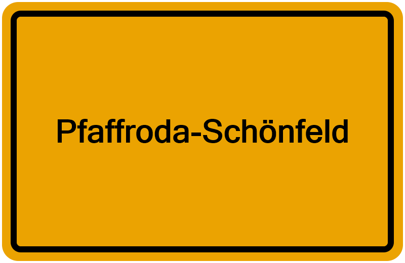 Handelsregisterauszug Pfaffroda-Schönfeld