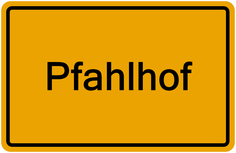 Handelsregisterauszug Pfahlhof